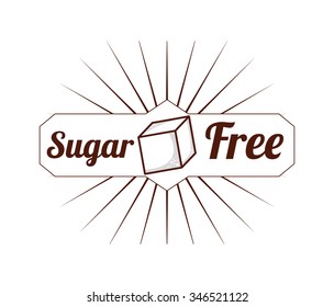 sugar free design, vector illustration eps10 graphic 
