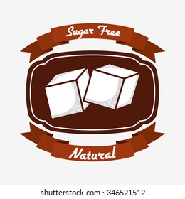 sugar free design, vector illustration eps10 graphic 