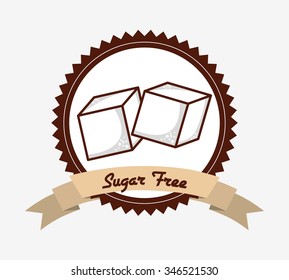 sugar free design, vector illustration eps10 graphic 