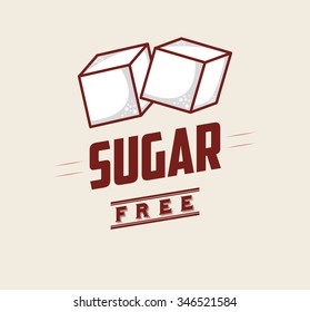 sugar free design, vector illustration eps10 graphic 