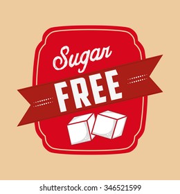 sugar free design, vector illustration eps10 graphic 