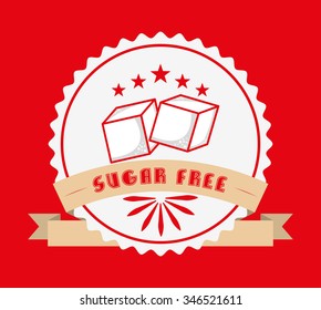 sugar free design, vector illustration eps10 graphic 