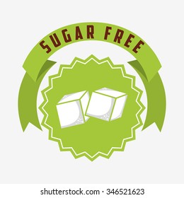 sugar free design, vector illustration eps10 graphic 