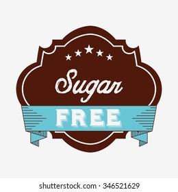 sugar free design, vector illustration eps10 graphic 