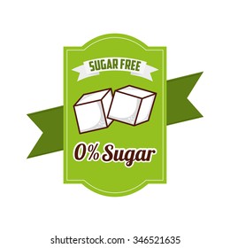 sugar free design, vector illustration eps10 graphic 