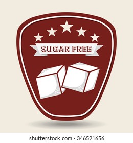 sugar free design, vector illustration eps10 graphic 