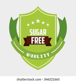 sugar free design, vector illustration eps10 graphic 