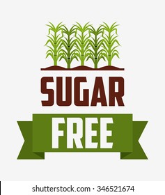 sugar free design, vector illustration eps10 graphic 