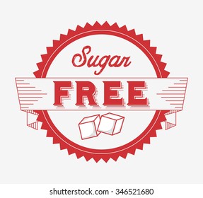 sugar free design, vector illustration eps10 graphic 