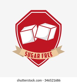 sugar free design, vector illustration eps10 graphic 