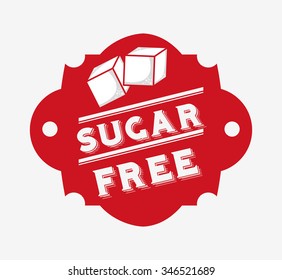 sugar free design, vector illustration eps10 graphic 