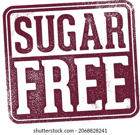 Sugar Free Food Product Stamp