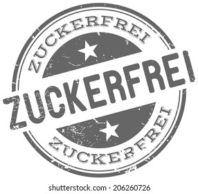 sugar free in german language