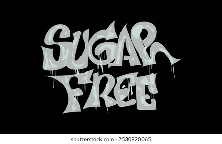 SUGAR FREE graffiti style custom design