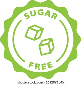 sugar free green outline icon