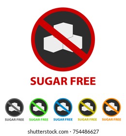 Sugar Free Icon - Different Colors