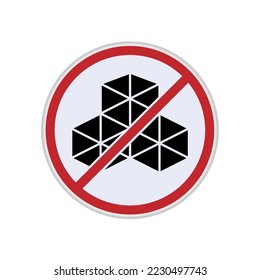 Sugar Free Icon. Health Life Style Symbol. Applied for Design Element, Presentation, Website or Apps.