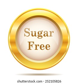 Sugar free icon. Internet button on white background. EPS10 vector. 