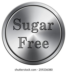 Sugar free icon. Internet button on white background. EPS10 Vector. 