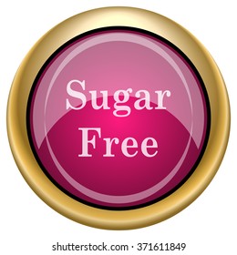Sugar free icon. Internet button on white background. EPS10 vector.