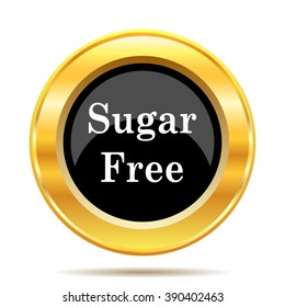 Sugar free icon. Internet button on white background. EPS10 vector.