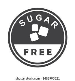 Sugar Free Icon For No Sugar Added Product.