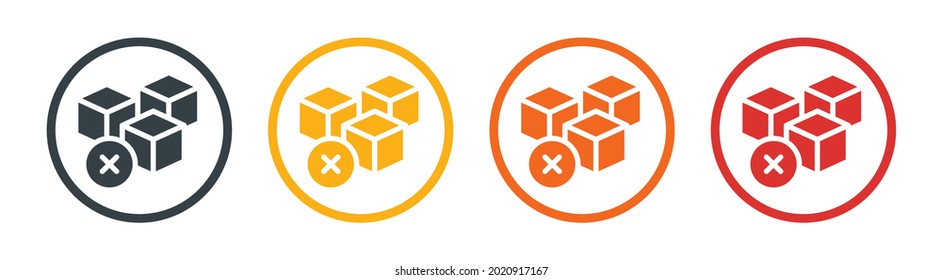 Sugar free icon set, no sugar added, sweetener symbol on white background