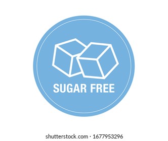 Sugar free icon. Simple sugar free sign. 