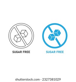 Sugar Free Icon Vector Design.