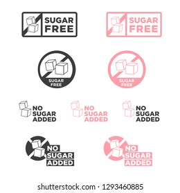 Sugar free icon. Vector illustration.