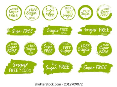 Sugar free icon, vector illustration