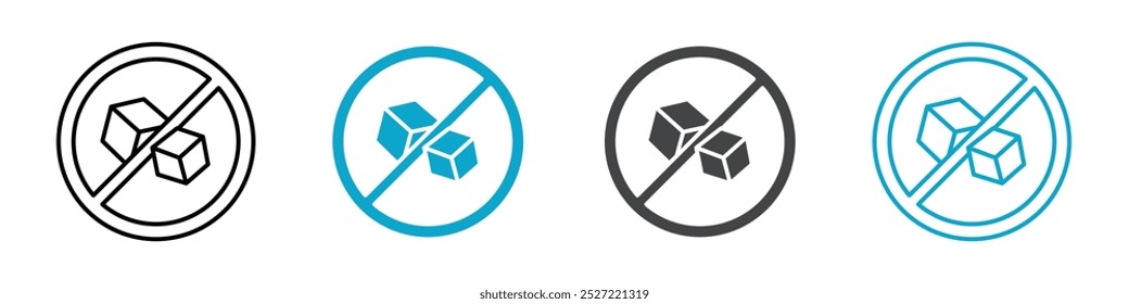 sugar free icon Vector outline sign