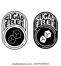 Sugar free icon vector set collection, Vector illustration
