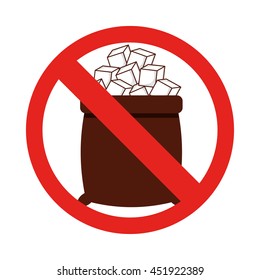 sugar free isolated icon design, vector illustration  graphic 