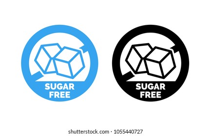 Без сахара этикетка. Векторный сахар кубики в круговой иконке для без сахара добавлен дизайн упаковки продукта