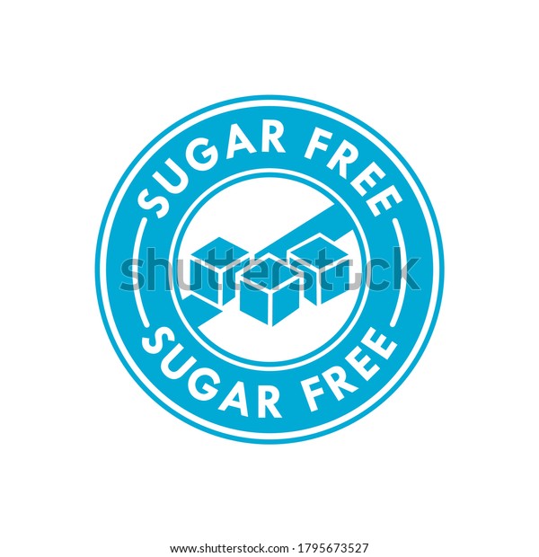 Sugar Free Logo Design Template Illustration Stock Vector (Royalty Free ...