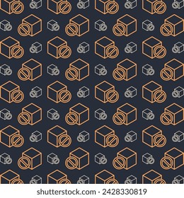 Sugar free multicolor repeating trendy pattern in dark background vector illustration