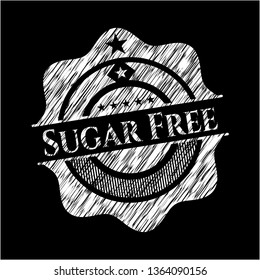 Sugar Free on chalkboard