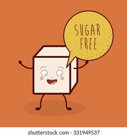 sugar free product design, vector illustration eps10 graphic 