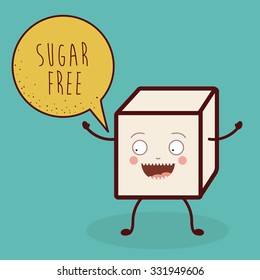 sugar free product design, vector illustration eps10 graphic 