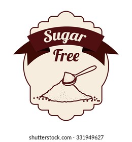 sugar free product design, vector illustration eps10 graphic 
