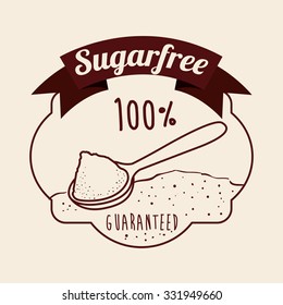 sugar free product design, vector illustration eps10 graphic 