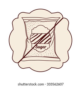 sugar free product design, vector illustration eps10 graphic 