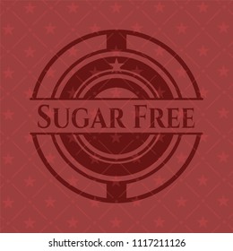 Sugar Free red emblem. Retro