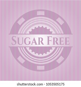 Sugar Free retro style pink emblem