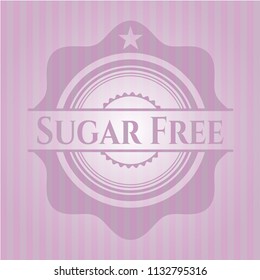 Sugar Free retro style pink emblem