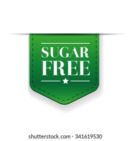 Sugar Free ribbon green vector