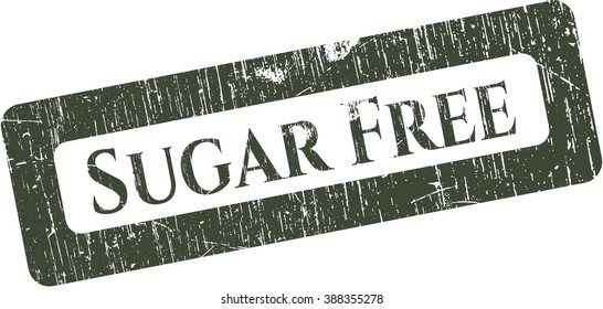 Sugar Free rubber grunge stamp