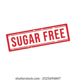 sugar free Rubber stamp design. VECTOR ILLUSTRATION.