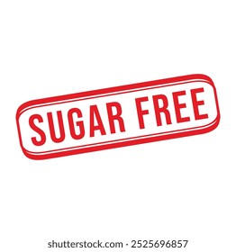 sugar free Rubber stamp design. VECTOR ILLUSTRATION.